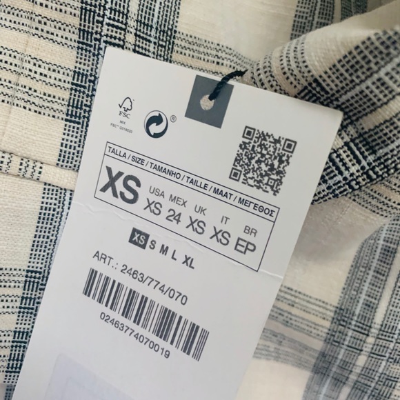 🚫SOLD🚫ZARA RUSTIC CHECK SUIT-BLAZER CROPPED PANT - Picture 4 of 14